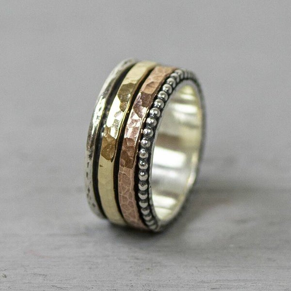 Jéh Ring Twee kleuren Goldfilled - 20419