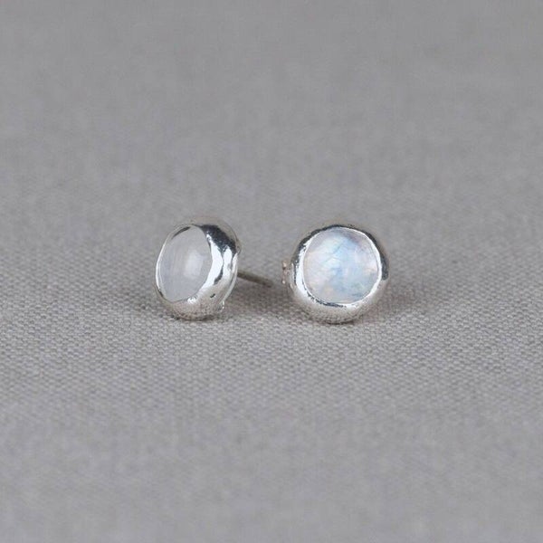 Jéh Oorstekers Zilver met Maansteen 20812