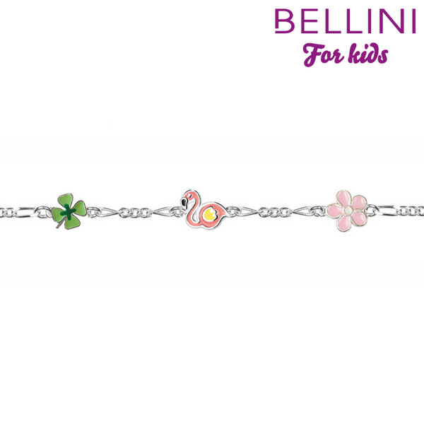 Bellini zilv armband flamingo/ klavertje / bloem 573.065