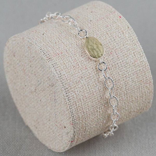 Jéh Armband Zilver + 9 Krt Ovaaltje 21201-W
