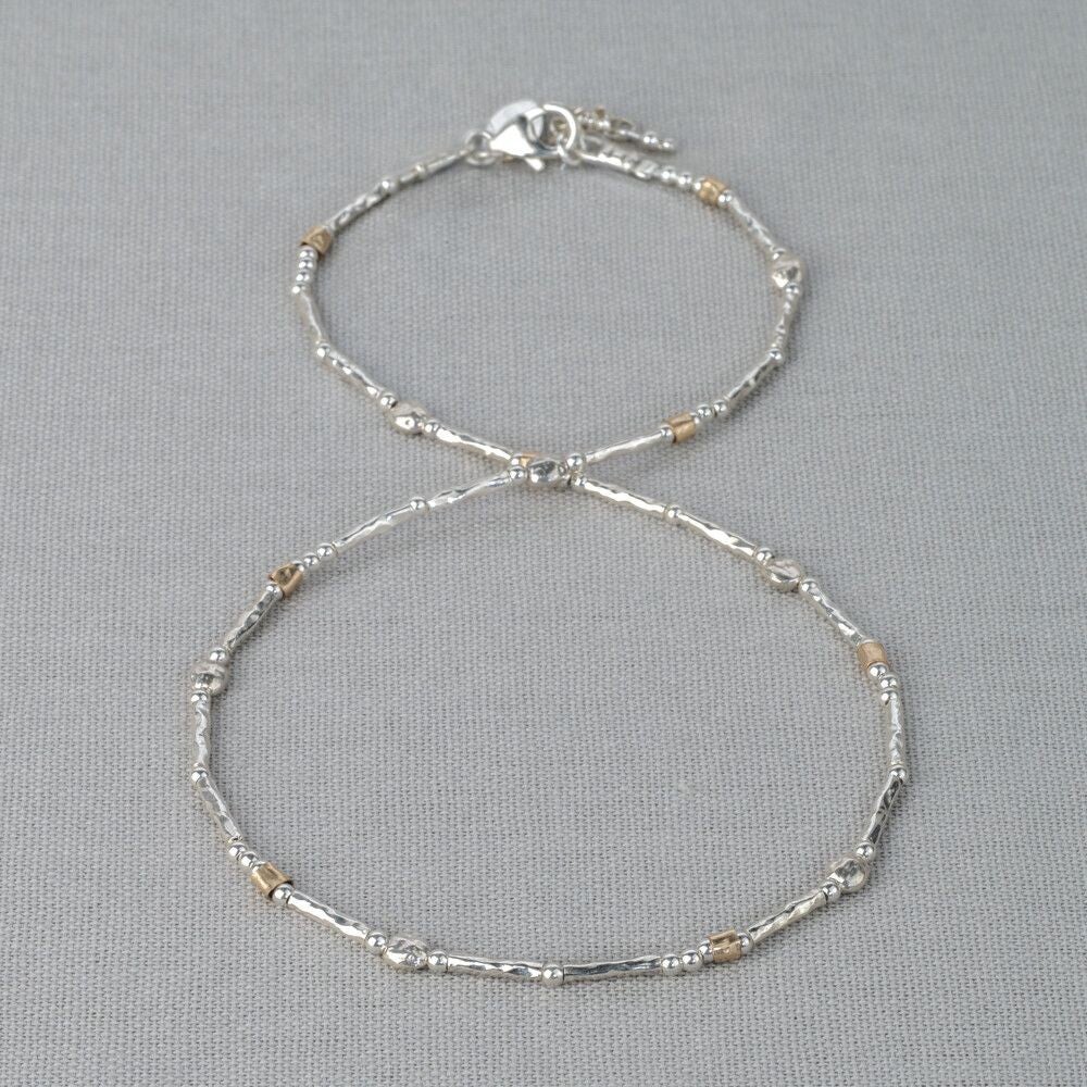 Jéh Collier Zilver + a little touch of Goldfilled 21259