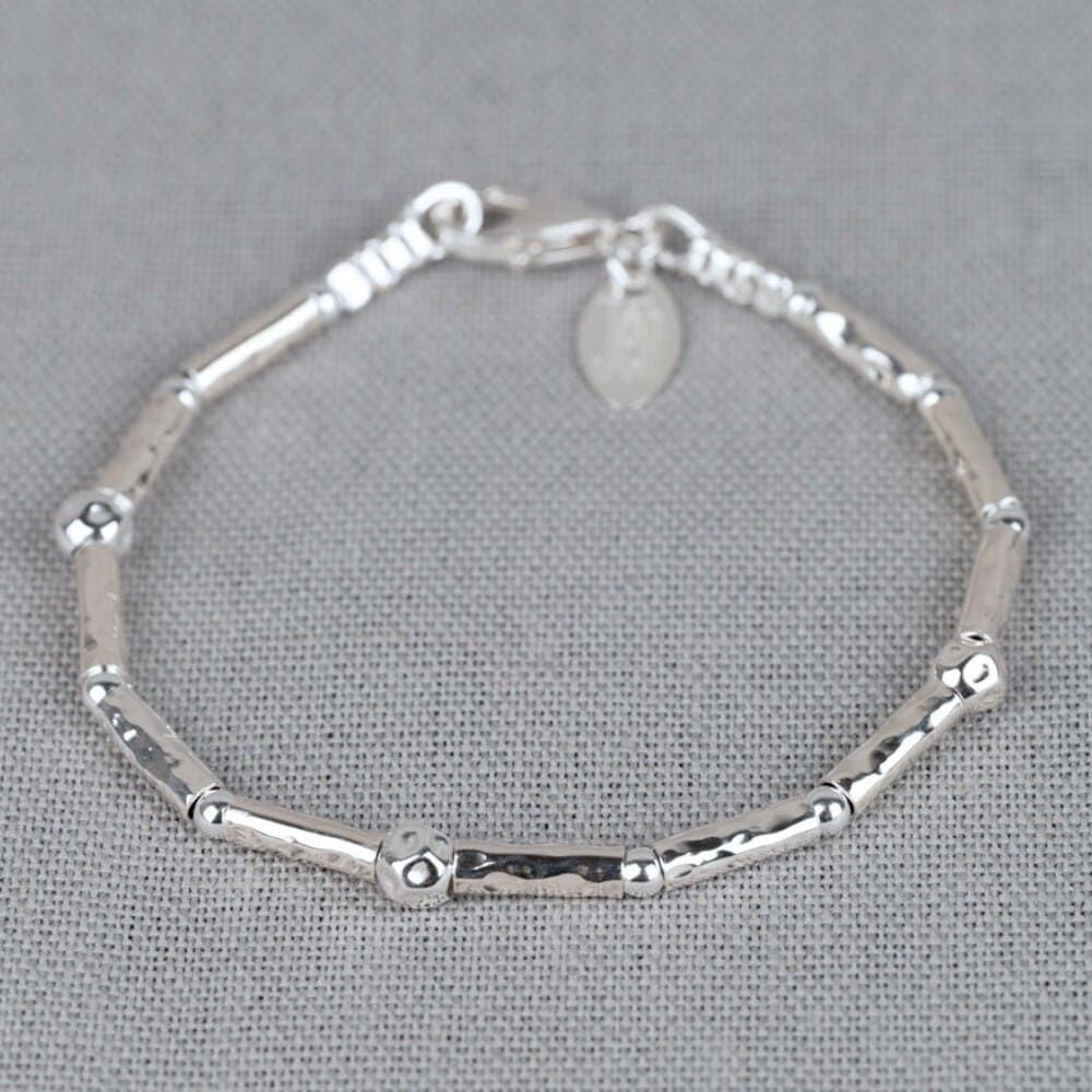 Jéh Armband Zilver Buisjes & Balletjes 21313-18