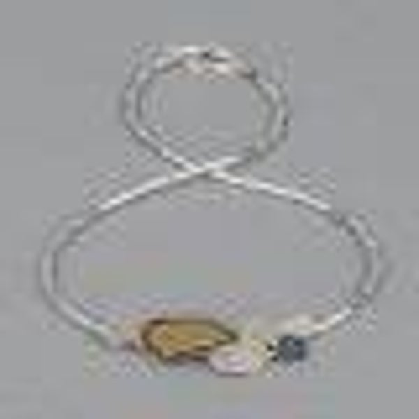 21386 Jeh Jewels Collier TUBES scherven zilver + oxy + verguld
