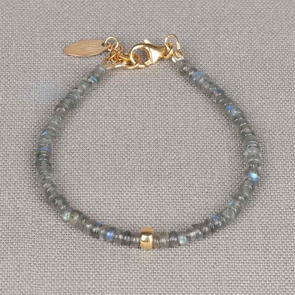 Jéh Armband Labradoriet + Goldfilled 21545