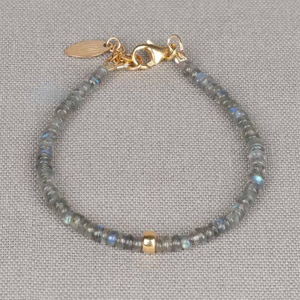 Jéh Armband Labradoriet + Goldfilled 21545