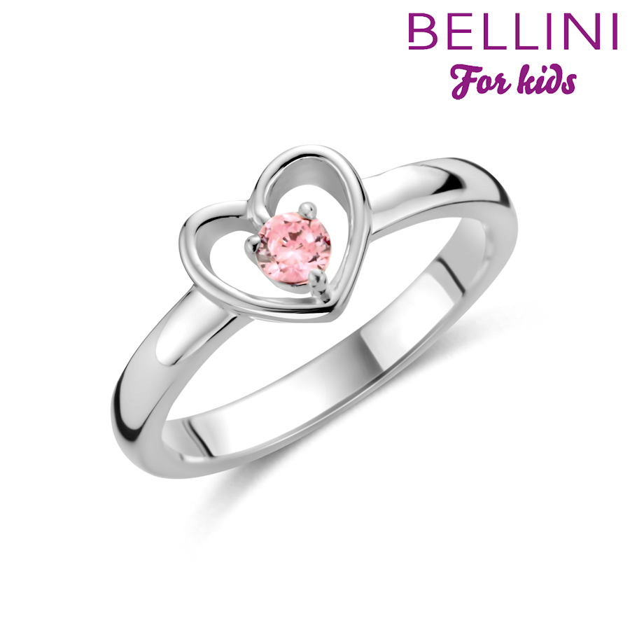 Bellini For Kids Ring Hartje Zirkonia Roze 579.067