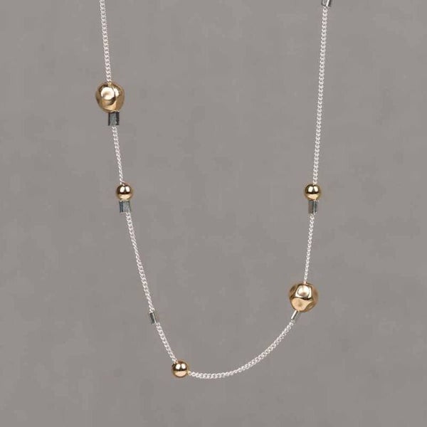 Jéh Collier Zilver Goldfilled Dotty 21632
