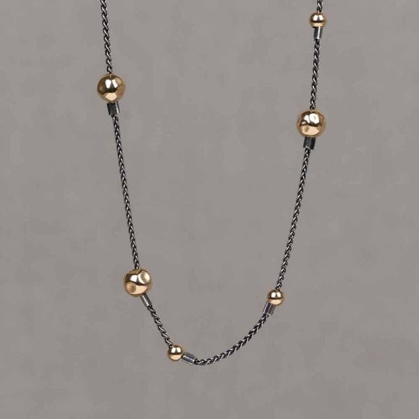 Jéh Collier Zilver Oxy Goldfilled Dotty 21633