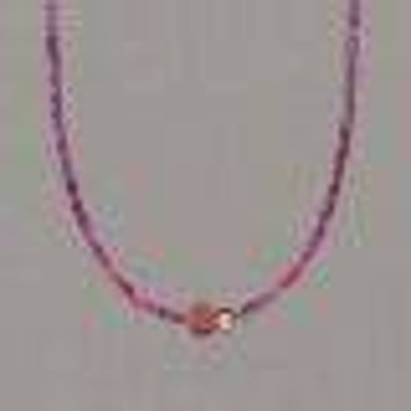 21653 Jeh Jewels Collier duo Gems Robijn + Raw Robijn Goldfilled