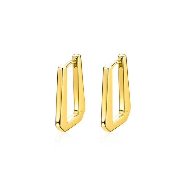 ZINZI Creolen Goldplated Rechthoekig ZIO2879G