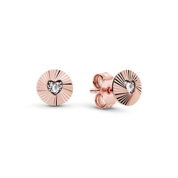Pandora Oorstekers Round Heart Fan 287297CZ