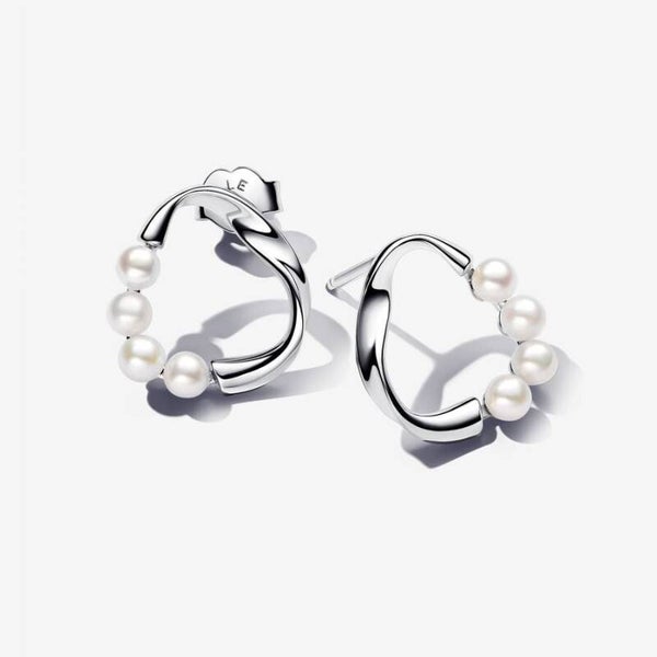 Pandora Oorstekers zilver met parel 293276C01
