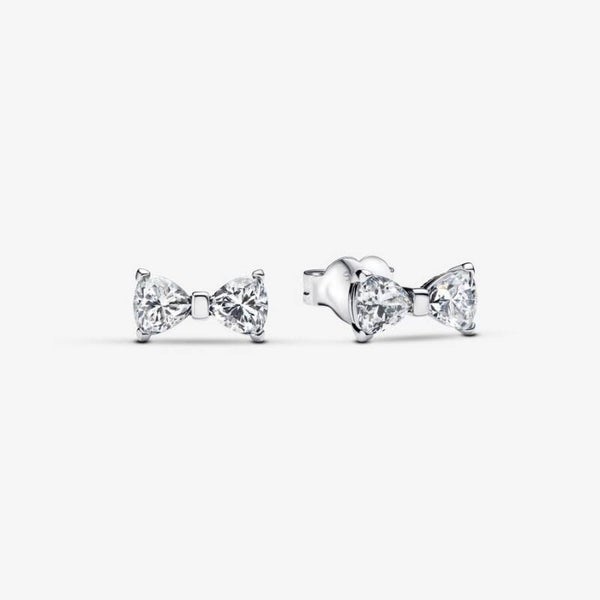 Pandora Oorstekers Zilver Strik met Zirkonia 293542C01