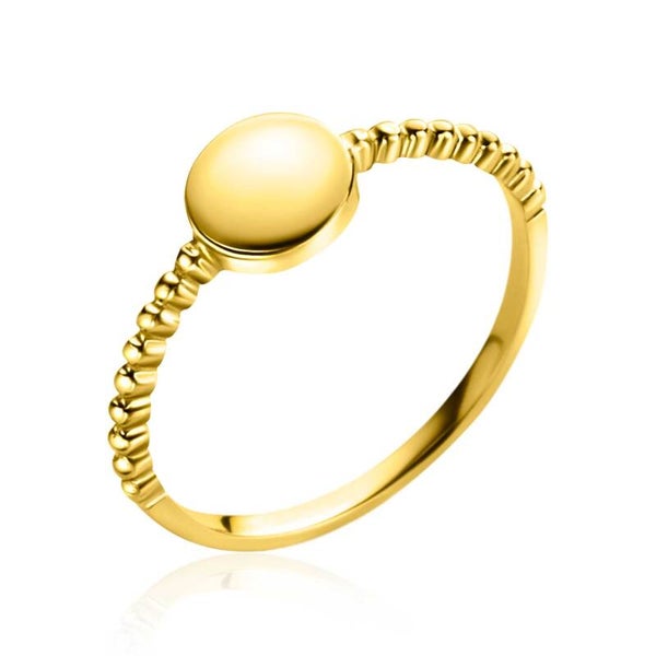 Zinzi Ring Gold 14 Karaat Goud Kralen Cirkel ZGR399