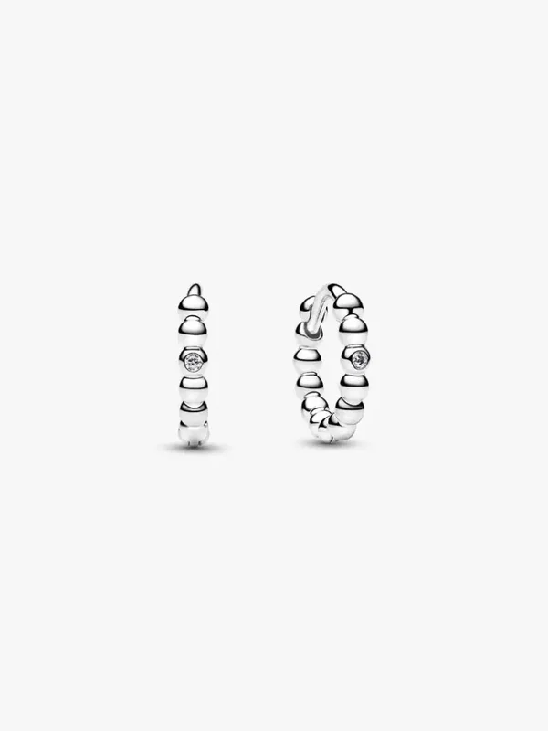 Pandora Creolen Zilver Kralen en Ziconia 294823C01
