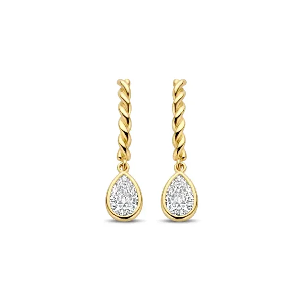 Joy & Julia Oorstekers 14k Geelgoud Zirkonia 295.305.00