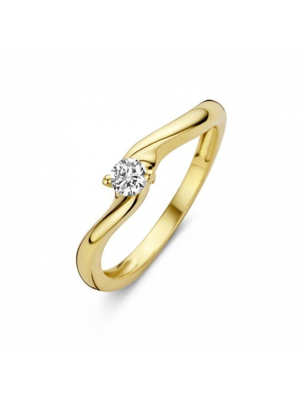 Joy&Julia Ring Geelgoud Zirkonia 299.105
