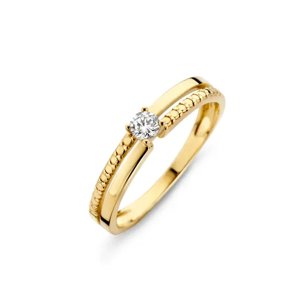 Joy&Julia Ring Geelgoud met Zirkonia 299.120