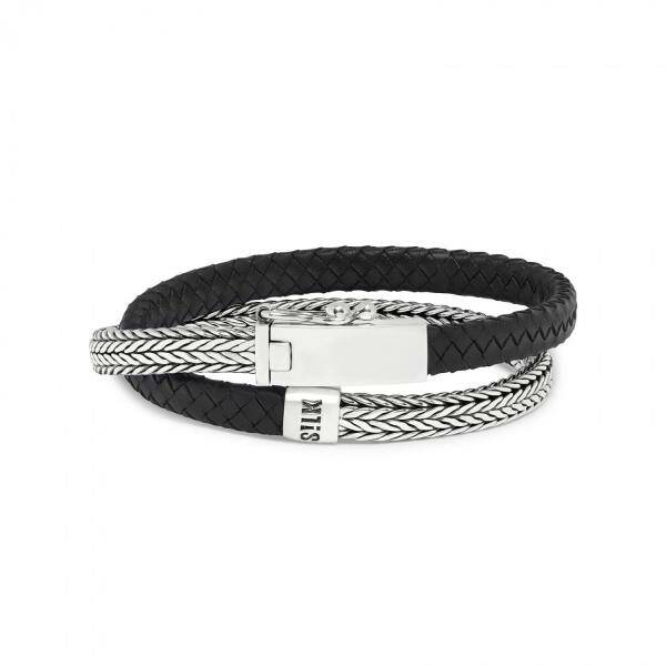 SILK Jewellery Armband Zwart SLK344BLK