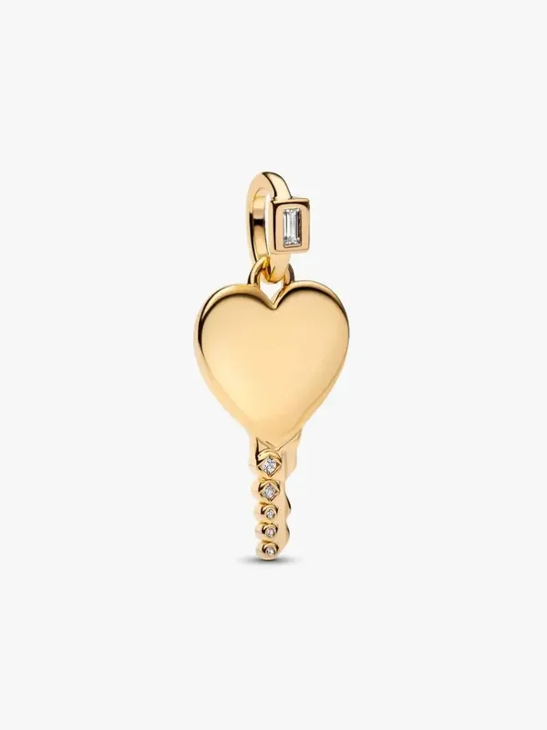 Pandora Dangles 14K Verguld Heart Key 364353C01
