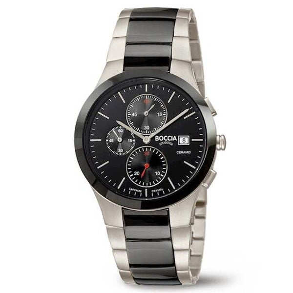 Boccia Horloge Heren Titanium Keramiek 3748-01