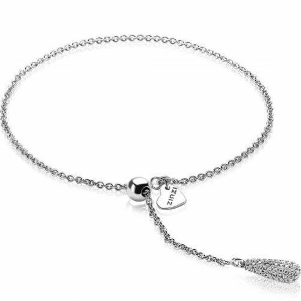 ZINZI Armband Zilver Druppel ZIA1734