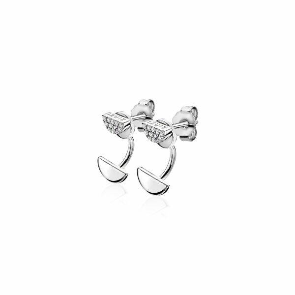 ZINZI Oor-Items Zilver Halve Maan ZIO1388 excl. Oorstekers