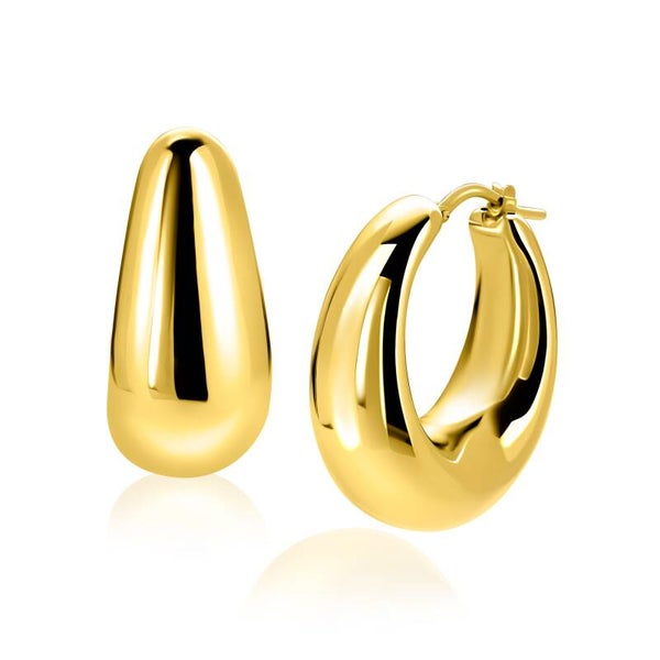 ZINZI Creolen Gold Plated Ovaal ZIO2750G