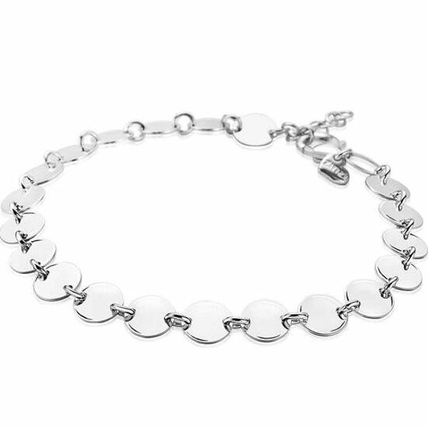 ZINZI Armband Zilver Rond Glad ZIA1794