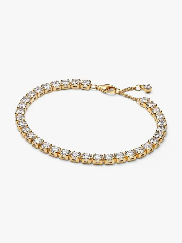 Pandora Armband Goldplated Sprankelende, opvallende tennisarmband 563539C01