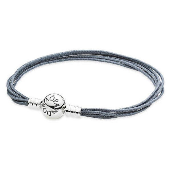 Pandora armband Grijs meerdere strengen 590715CGY
