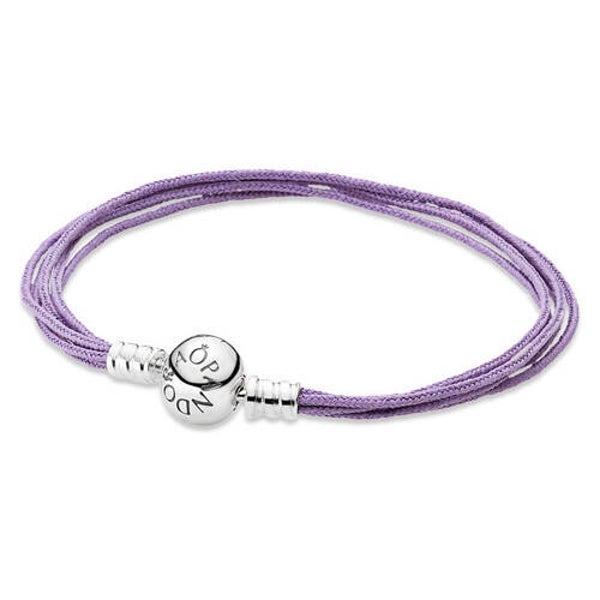 Pandora Armband Lavendelkleurige armband meerdere strengen 590715CLA