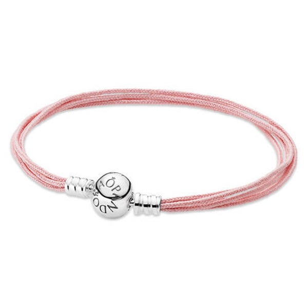 Pandora armband roze meerdere strengen 590715CSP