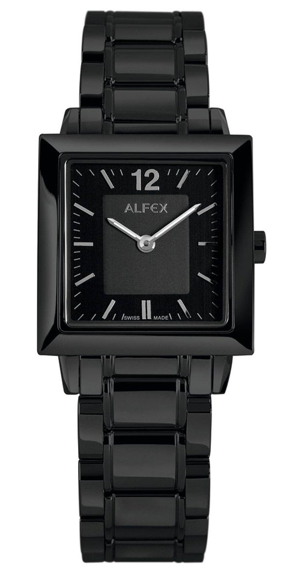 Alfex Dames horloge Square Black 5700.205