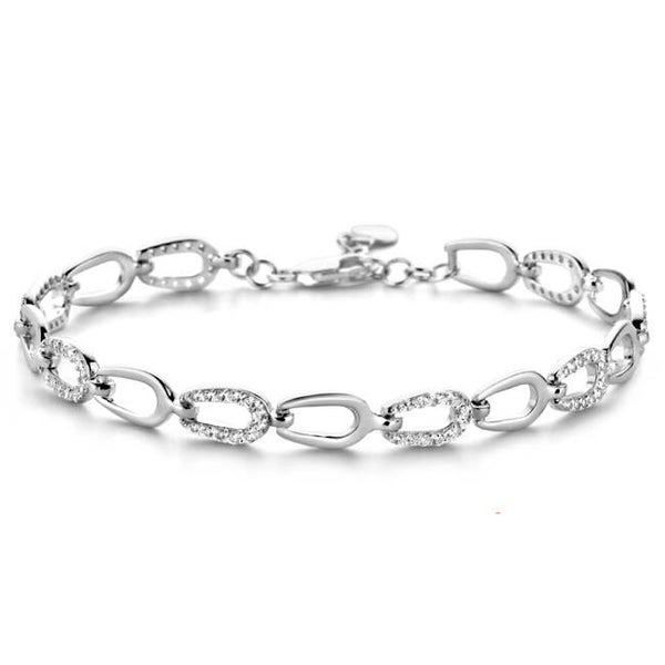 Rosa Di Luca Zilver Armband Zirkonia 623.423