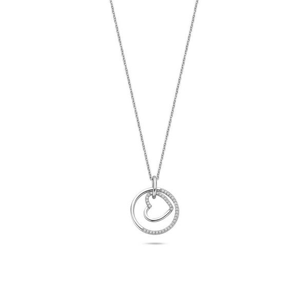 Rosa Di Luca Zilver Collier met Hanger met zirkonia 624.182