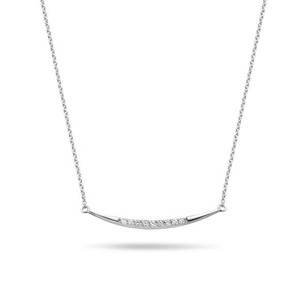 Rosa Di Luca Zilver Collier Zirkonia 624.627