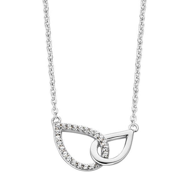 Rosa Di Luca Zilver Collier Zirkonia 624.493