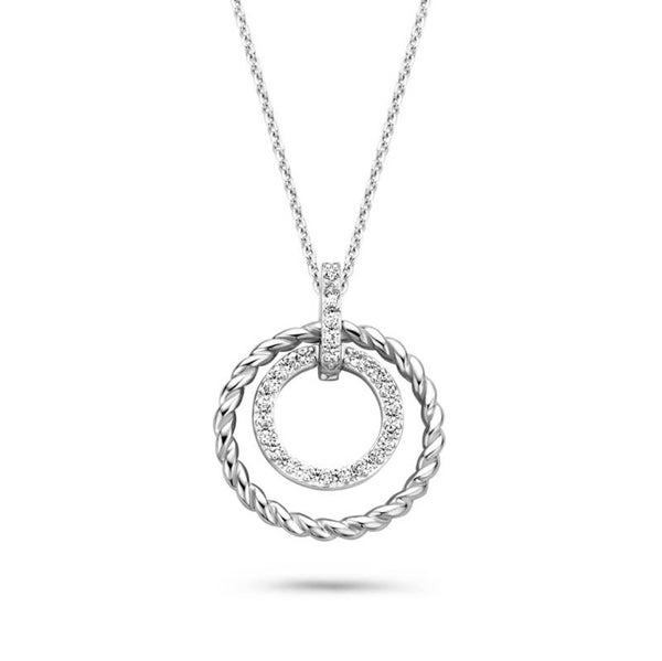 Rosa Di Luca Zilver Collier Zirkonia 624.656
