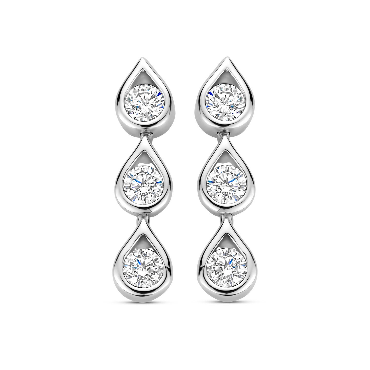 Rosa Di Luca Oorknoppen met Zirkonia's 625.019