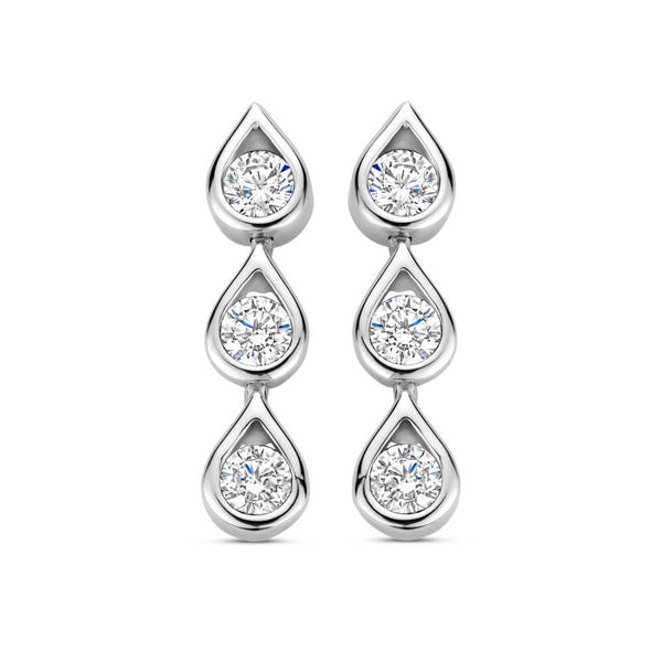 Rosa Di Luca Oorknoppen met Zirkonia's 625.019