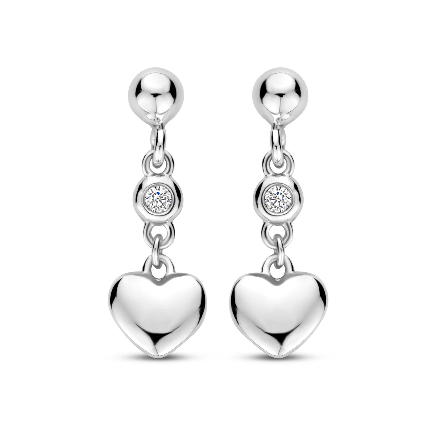 Rosa Di Luca Oorknoppen hangend Hartjes 625.161