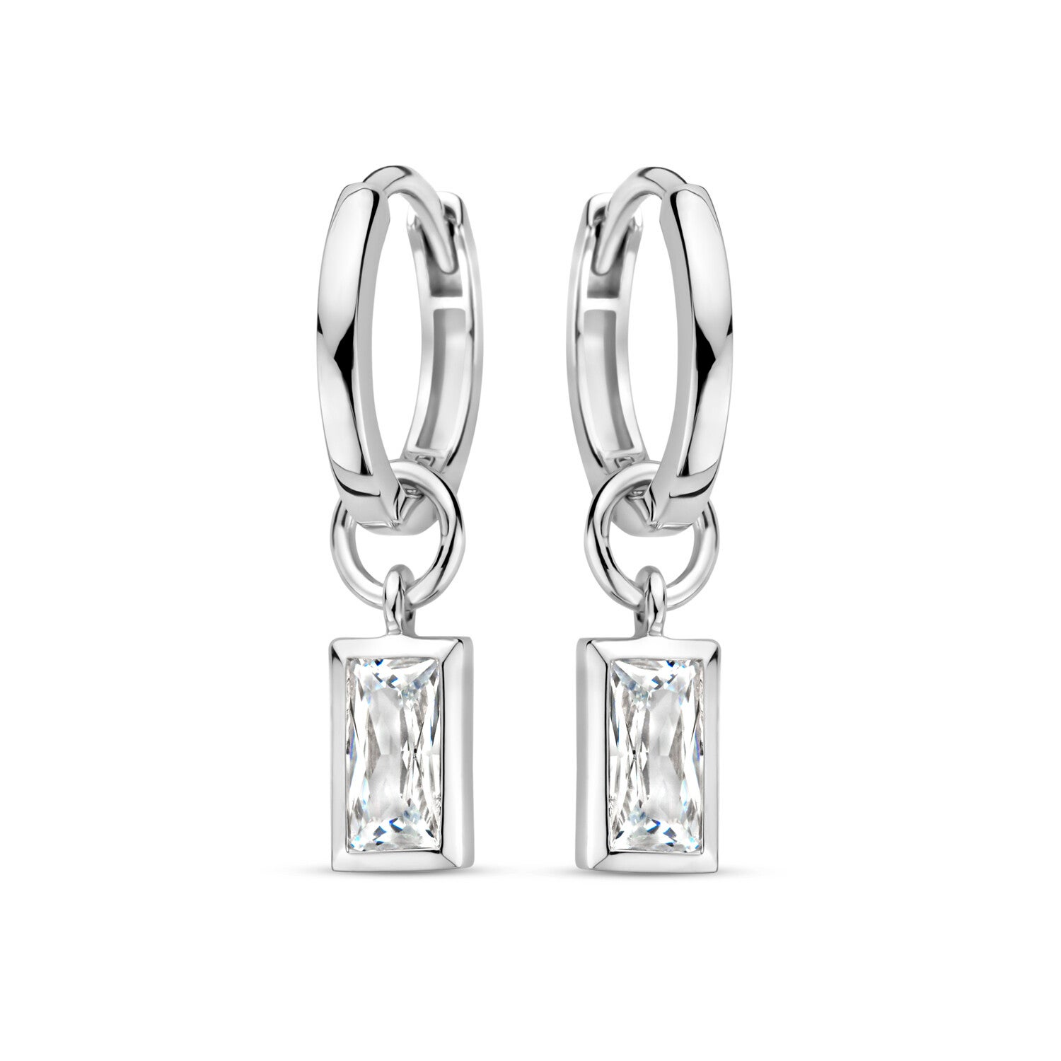 Rosa Di Luca Creolen met Hangende Zirkonia 625.165