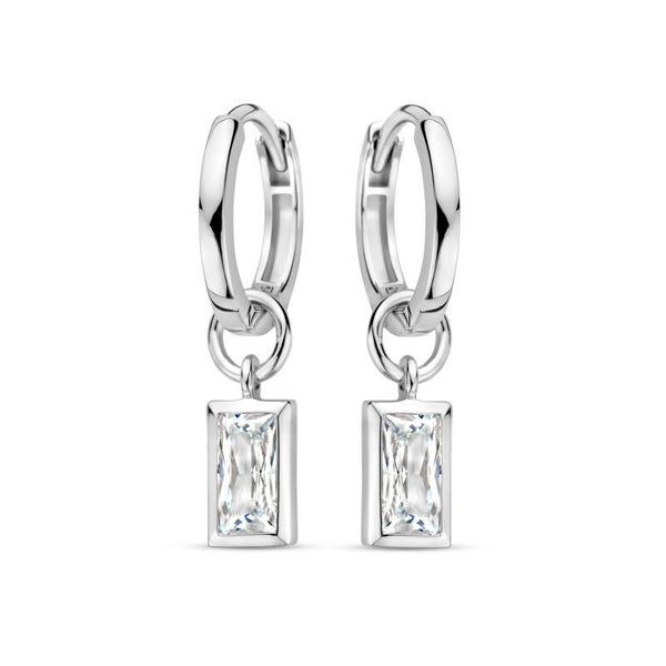 Rosa Di Luca Creolen met Hangende Zirkonia 625.165