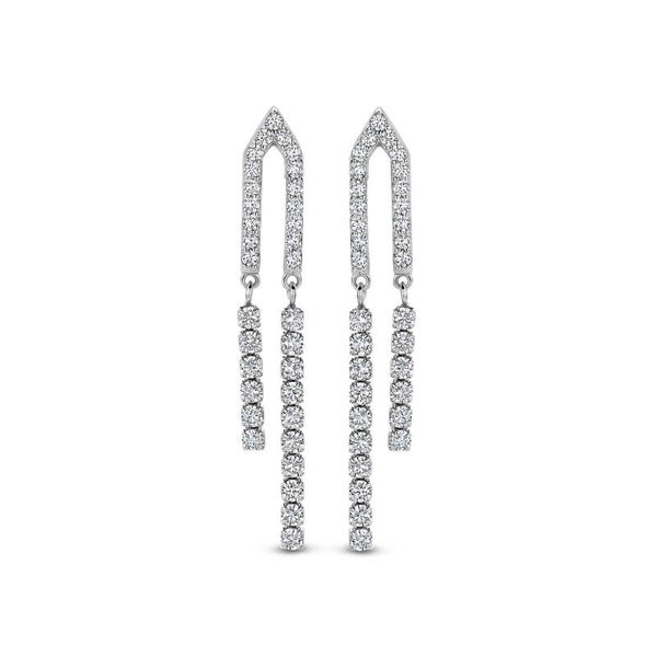 Rosa Di Luca zilver oorhangers met zirkonia 625.184