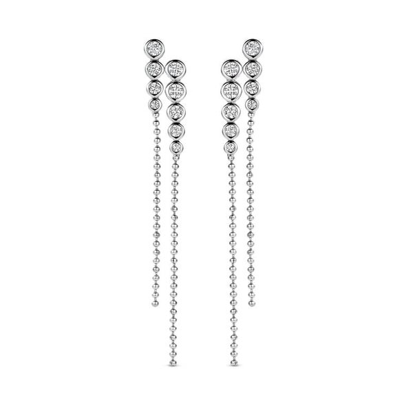 Rosa Di Luca zilver oorhangers met zirkonia  625.186