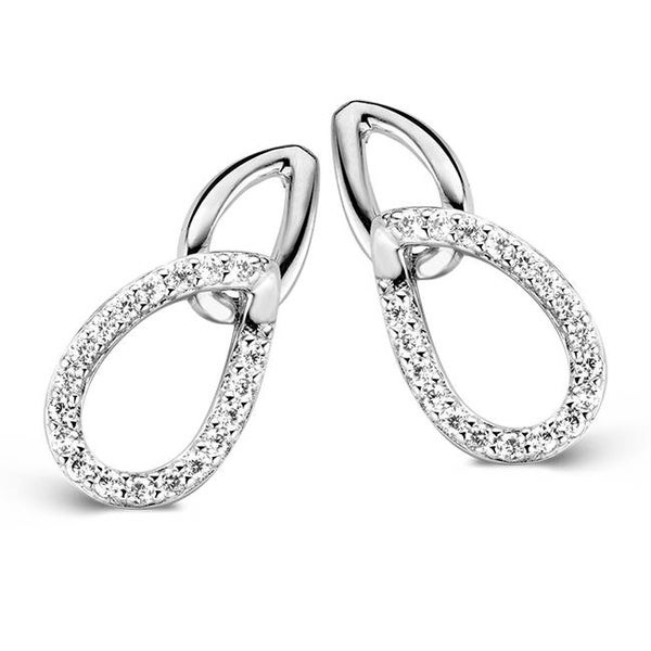 Rosa Di Luca Zilver Oorstekers Zirkonia 625.493