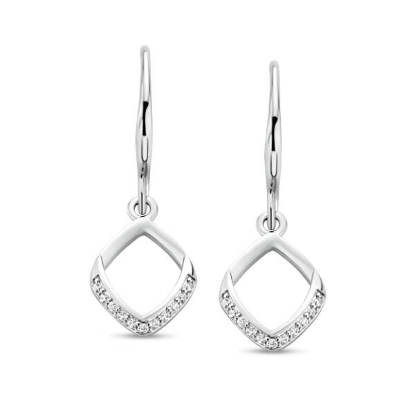 Rosa Di Luca Zilver Creolen Zirkonia 625.727