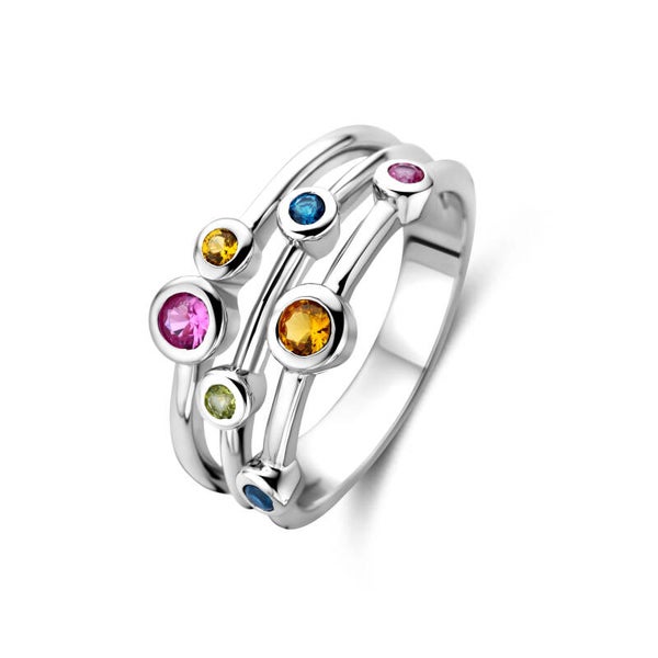 Rosa Di Luca zilver ring met zirkonia kleur 629.189