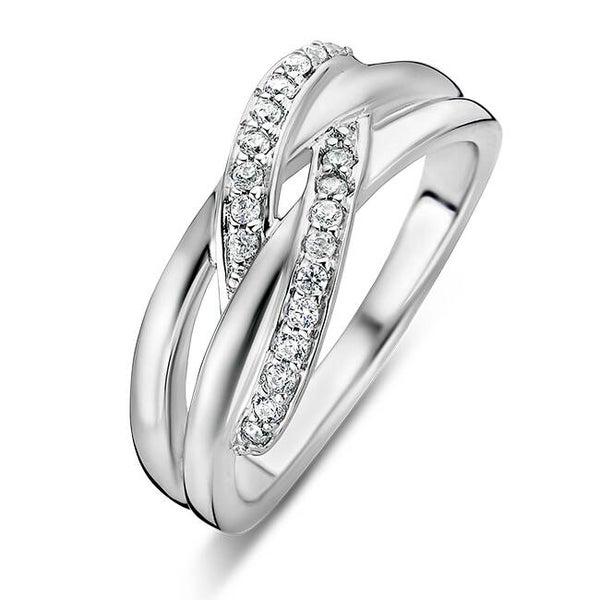 Rosa Di Luca Zilver Ring Zirkonia 629.575